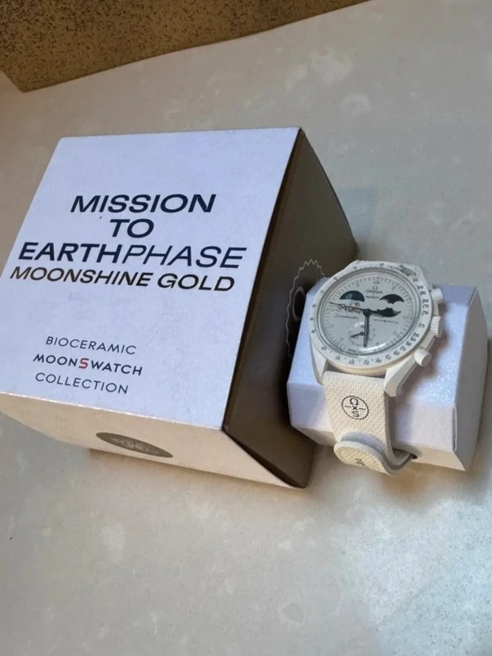 Omega x Swatch MoonSwatch Mission to EarthPhase Moonshine Gold